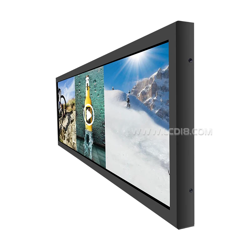 28.6 inch Bar Screen Touch Display Video Digital Signage Advertising Screen for supermarket/shopping mall