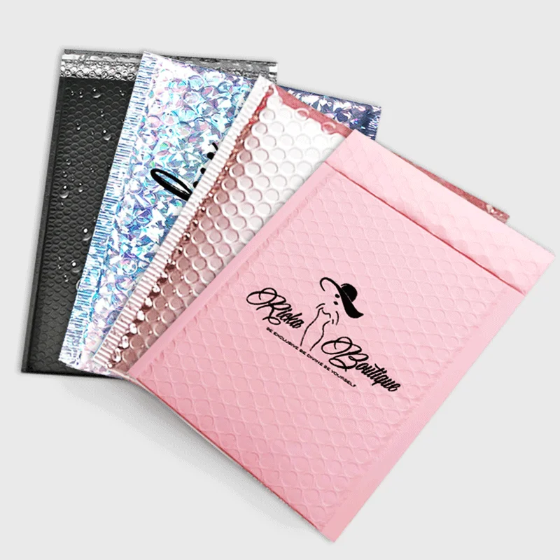 
Custom With Logo Mailing Bags Nice Printing Shock Proof Envelopes Padded Bubble Poly Bubble Mailers 