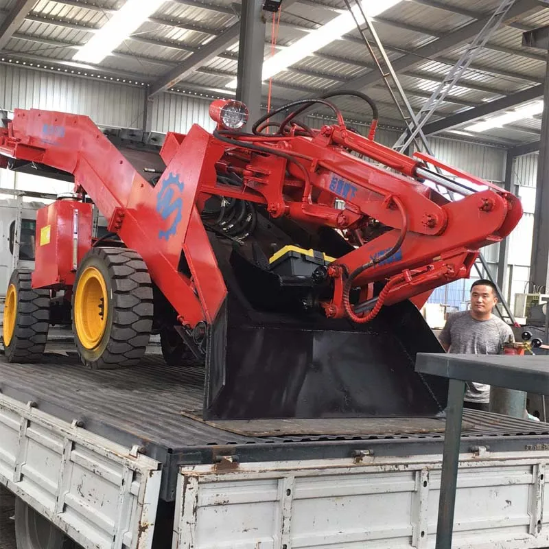 mucking loader for gold mining tunnel equipment underground mining mucking loader wheeled mucking loader made in China