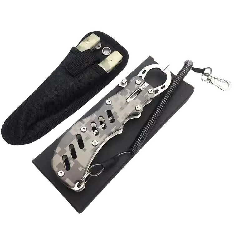 Aluminium Alloy Fish Plier Camo Luya Clamp Control Set Multi-functional Fishing Plier
