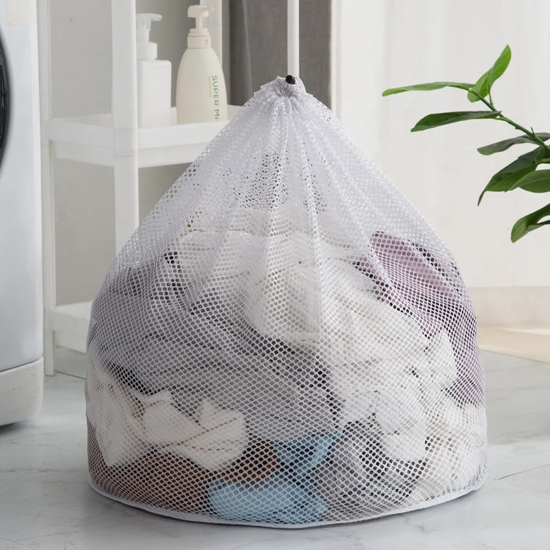 Hot sale Drawstring Laundry Bags Coarse Mesh Laundry Bags Laundry Mesh Bags for Washing