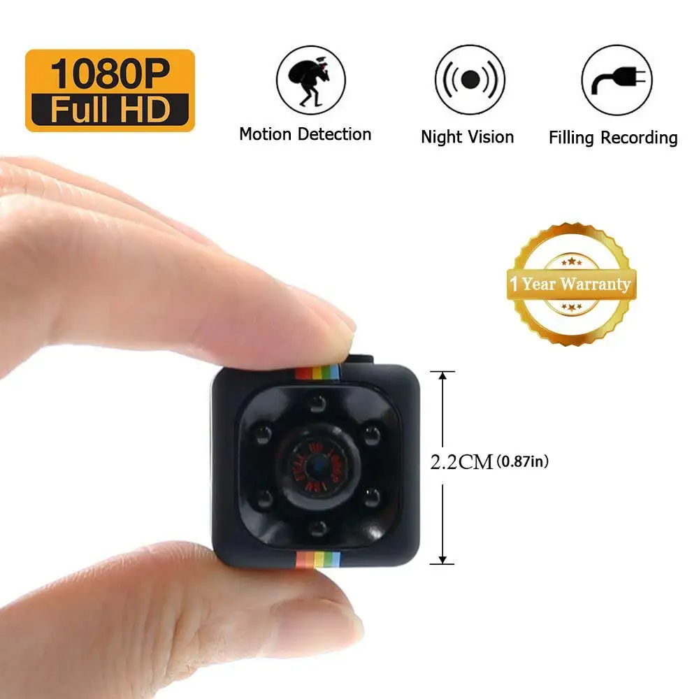 Invisible Mini wearable clip cam hd 1080p video camera motion detection, popular mini thermal camera sq11