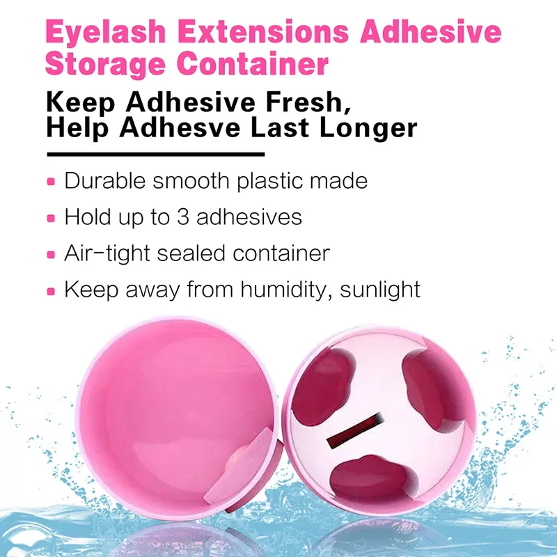 Glue Adhesive plastic Holder Grafted Eyelash Storage Container Lash Glue For Lash Adhesive Eyelash Glue Container multicolor