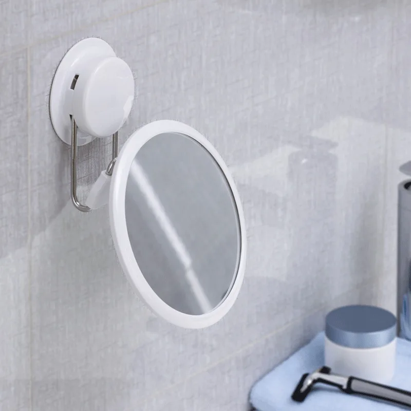 360 Degree Rotating Cosmetic Makeup Mirror Bathroom Shower Shaving Mirror with Suction Cup
