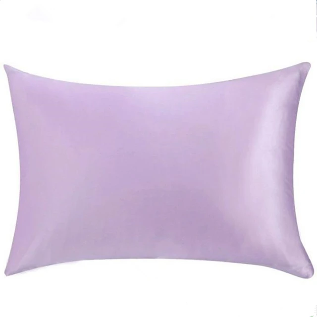 Wholesale Soft Feeling Peaceful Material Good Quality 19m/m Silk Satin Pillowcase Queen Size with Hidden Zipper Style