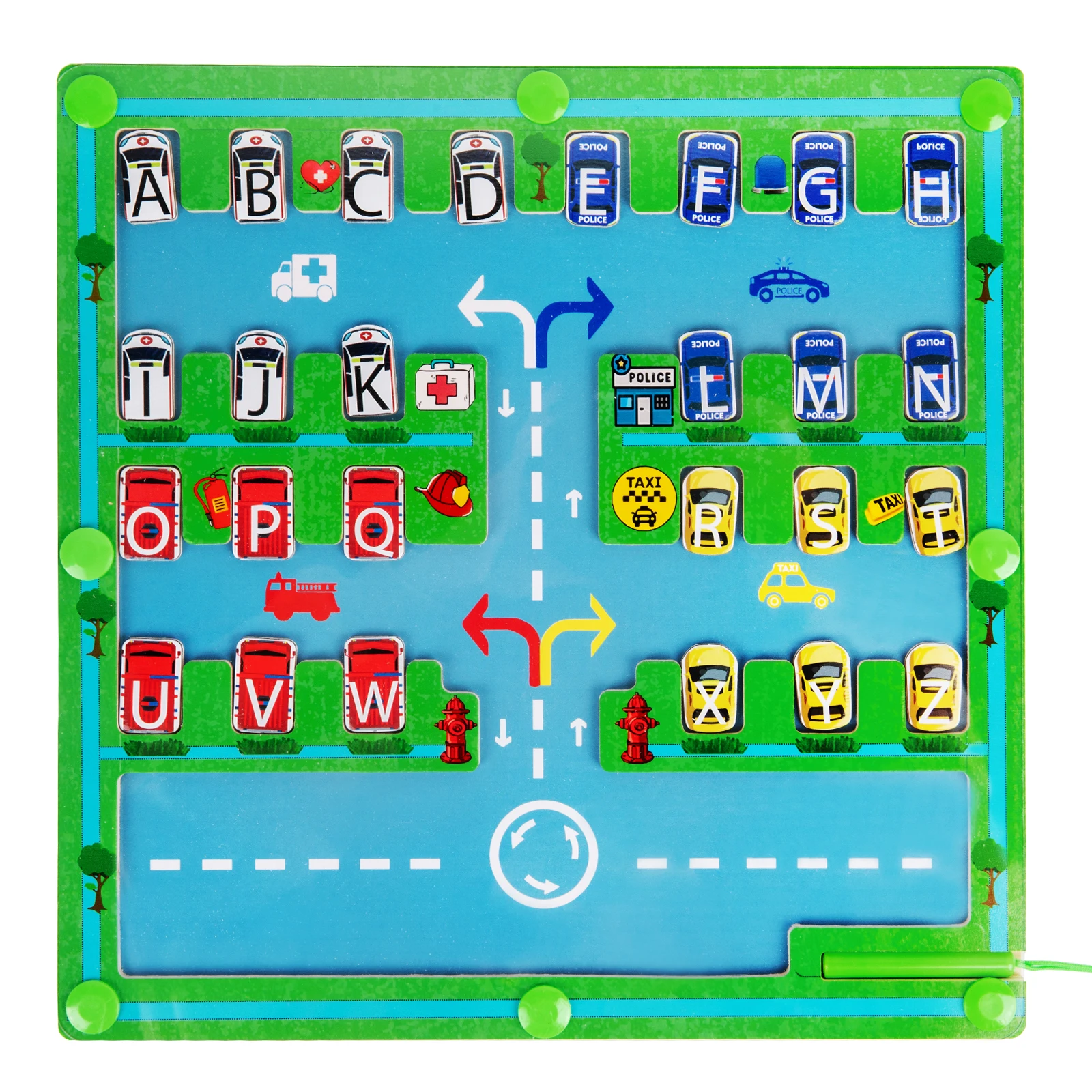 Magnetic Alphabet Maze Letter Puzzle Preschool Learning Activities Montessori Motor Skills Toys Gifts for Toddler