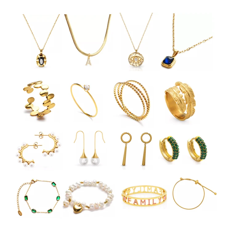 Chris April stainless steel chapada en oro perlas para collares bisuteria de acero inoxidable china al por mayor