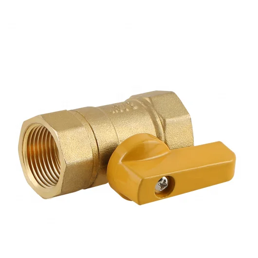 3/4 Inch NPT Brass Gas Ball Valve with T Handle