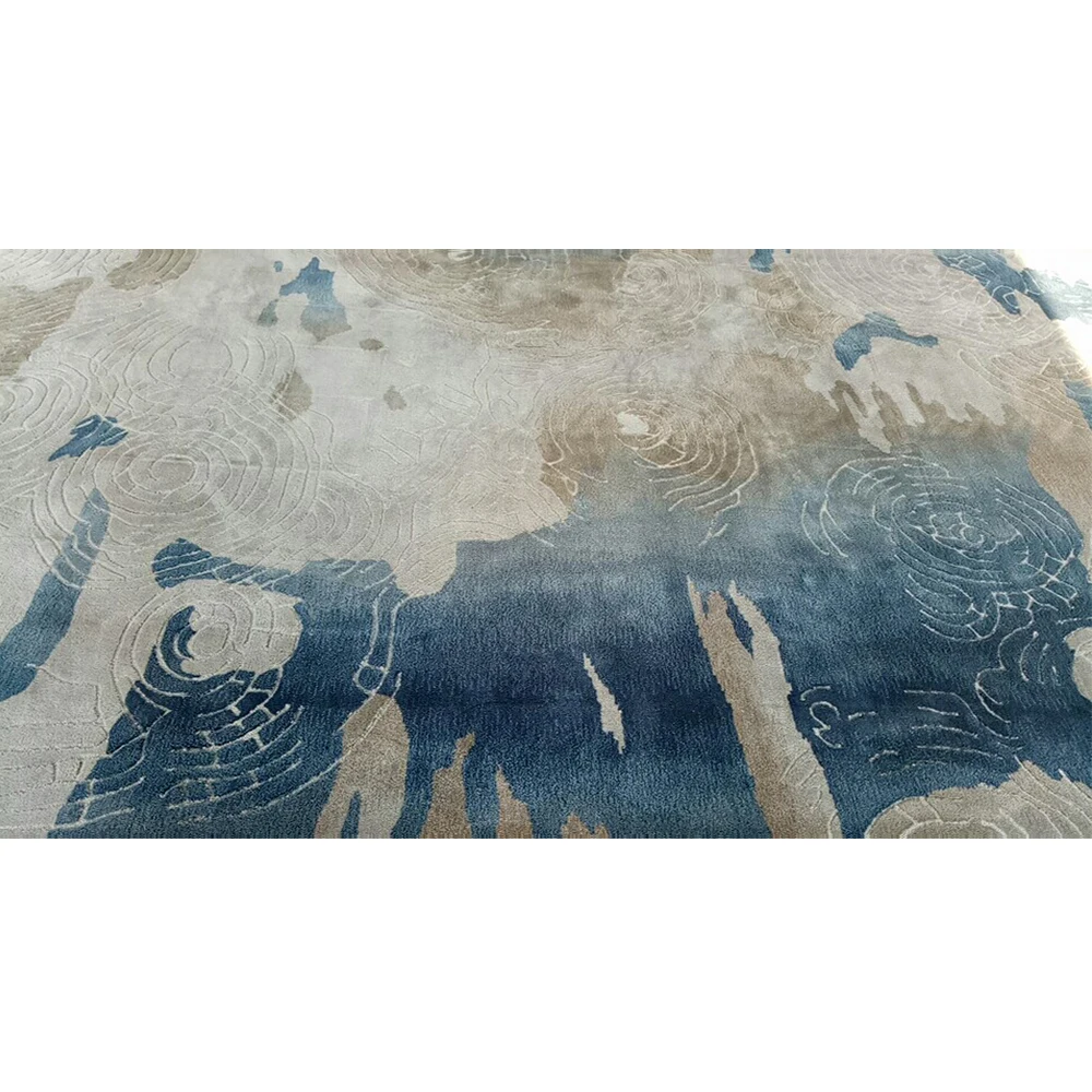 luxury 100% New Zealand Wool hand-tuft custom carpet