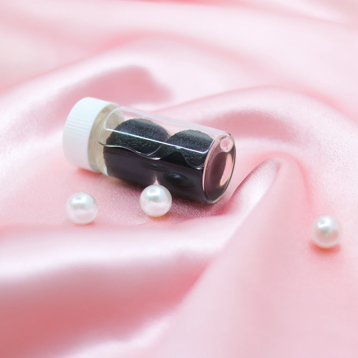 Private Label Eyelash Tweezers Glue Cleanser With Sponge Ball 30ml Fall Prevention Plastic Lash Tools Tweezers Cleanser