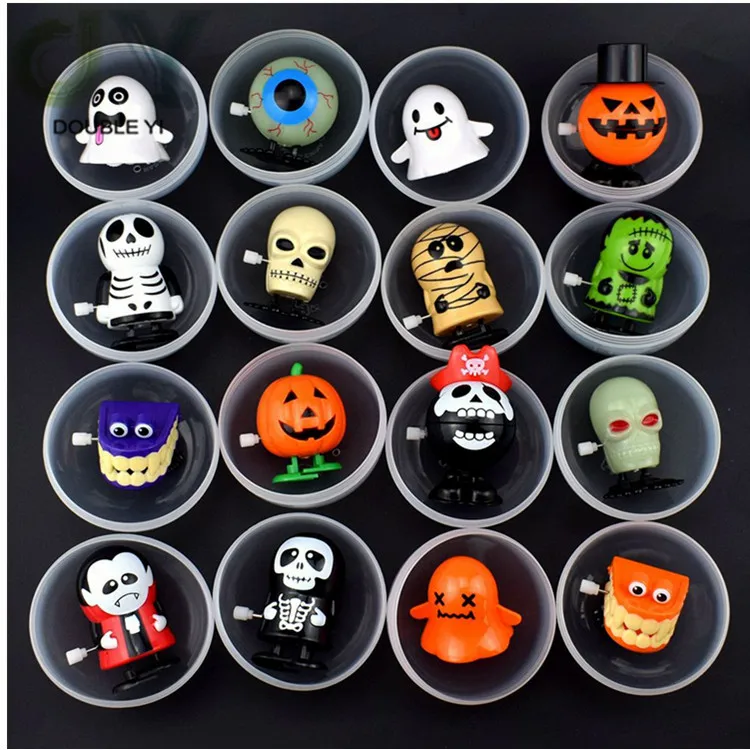 75mm Clockwork Halloween Walking Ghost Series Transparent Capsule Ball