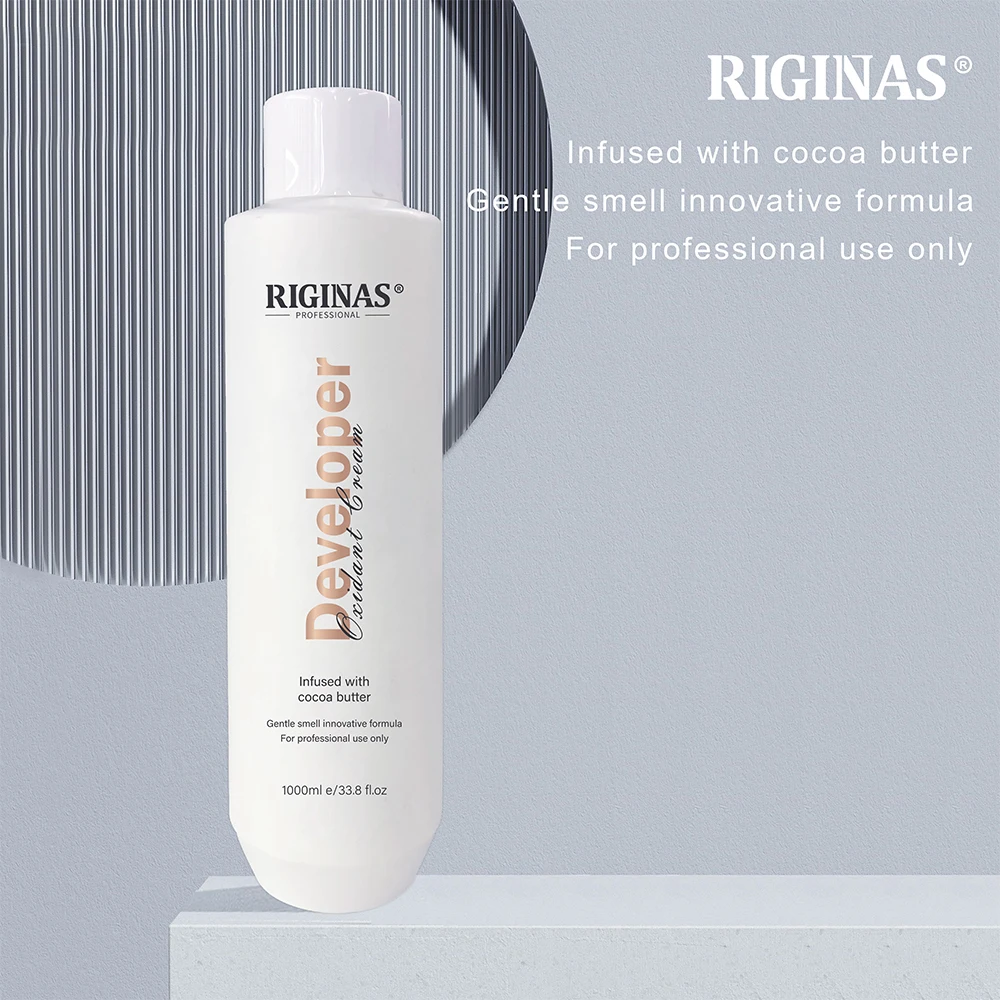Riginas Private Label Hair Developer Oxidant Cream Gentle Smell Innovative Formula Hair Developer