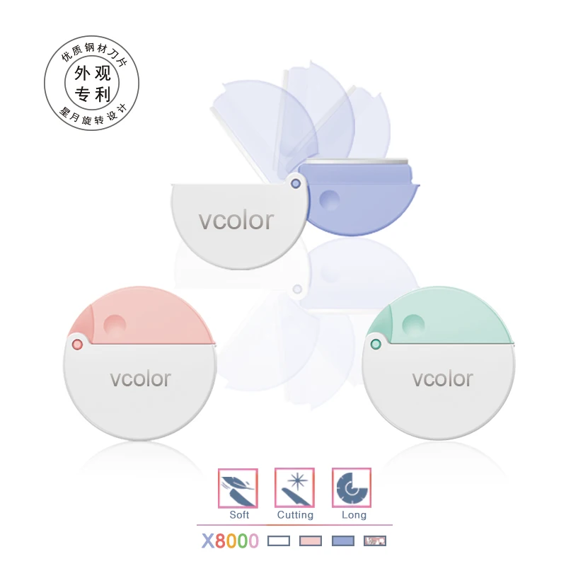 Простой в переноске маленький круглый триммер для бровей женский инструмент для красоты Бритва для бровей