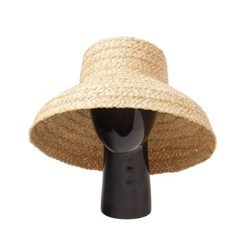 Raffia Straw Hat for Women Ladies Beach Resort Summer Handmade Weave Natural Holiday Travel Sun Summer au Boho