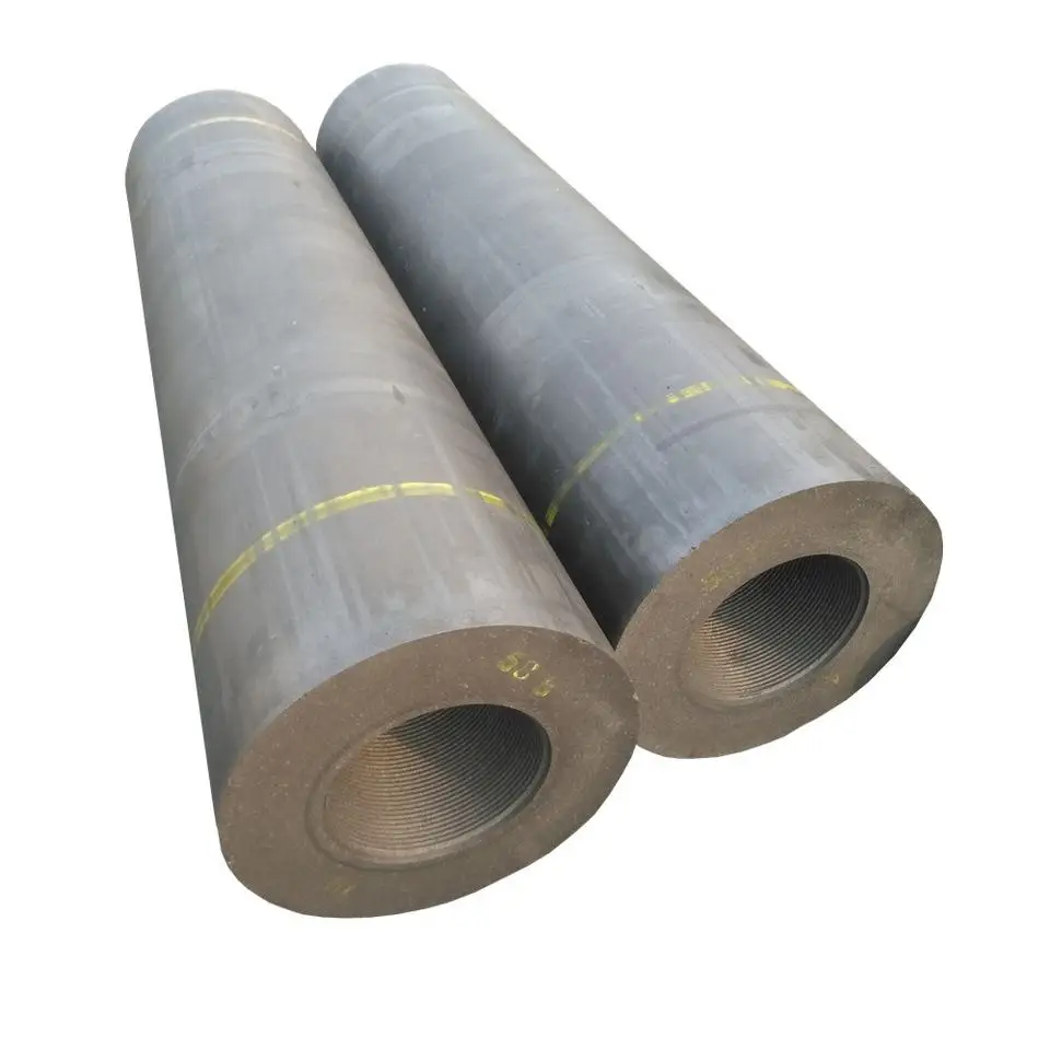 High Quality Ggraphite electrode with nipple UHP graphite electrode for EAF electric arc furnace