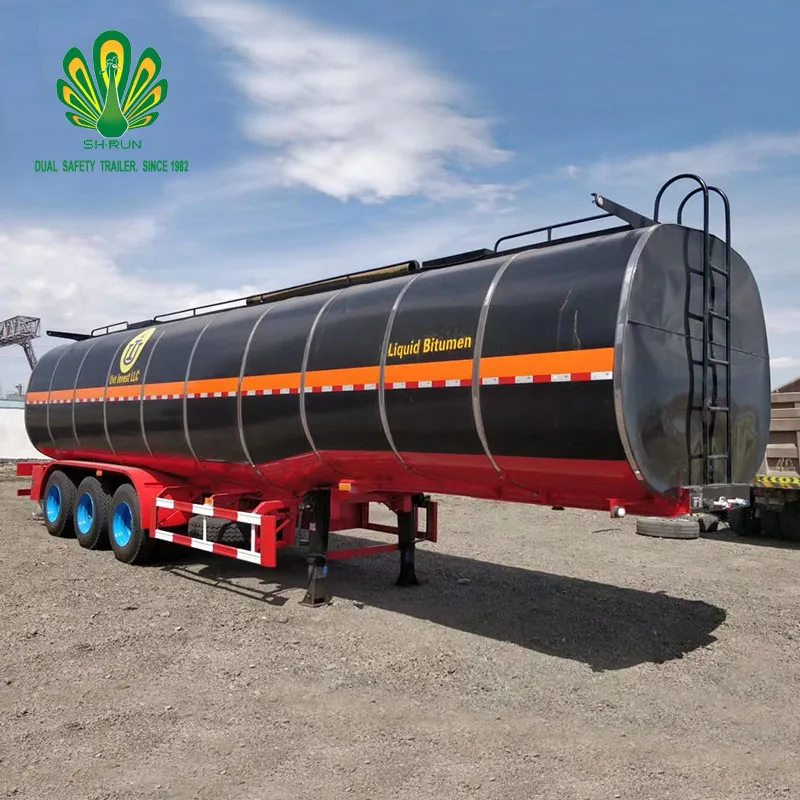 Special tank semi-trailer for asphalt transportation 40 cubic meters capacity 10CM insulation layer