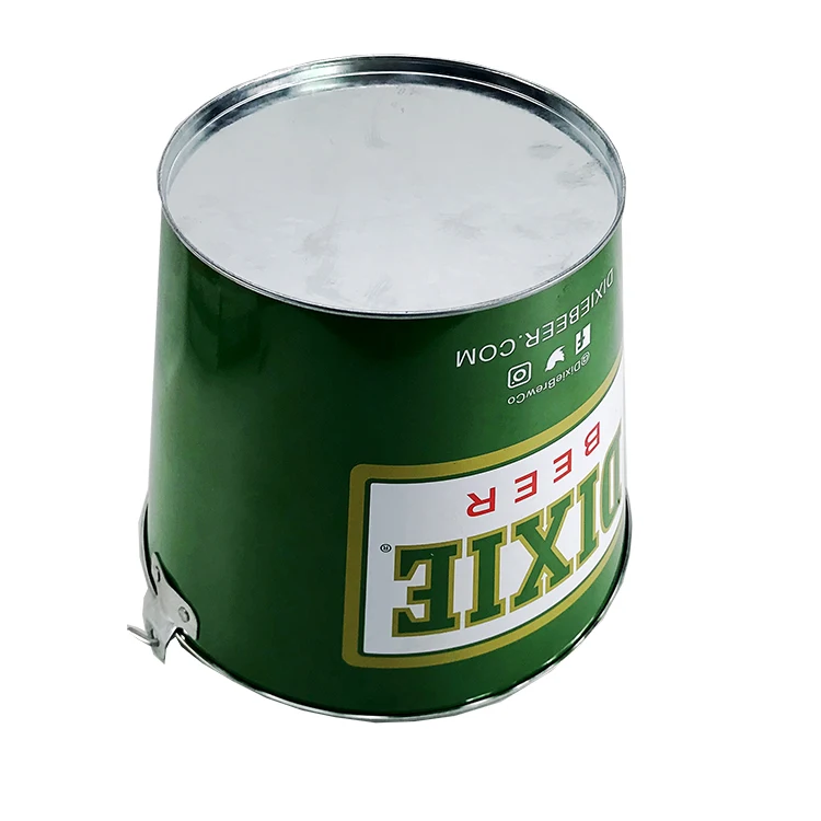  Round 5L /8L Target Challenge Bar Tool Beer Wine Champagne Galvanized Iron Metal Ice Buckets Coolers Tin Pail With Bottle