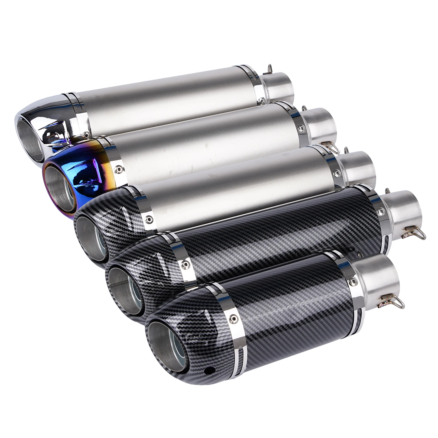 2021 new mushroom head Aluminum alloy motorcycle muffler universal for motorcycle silencers