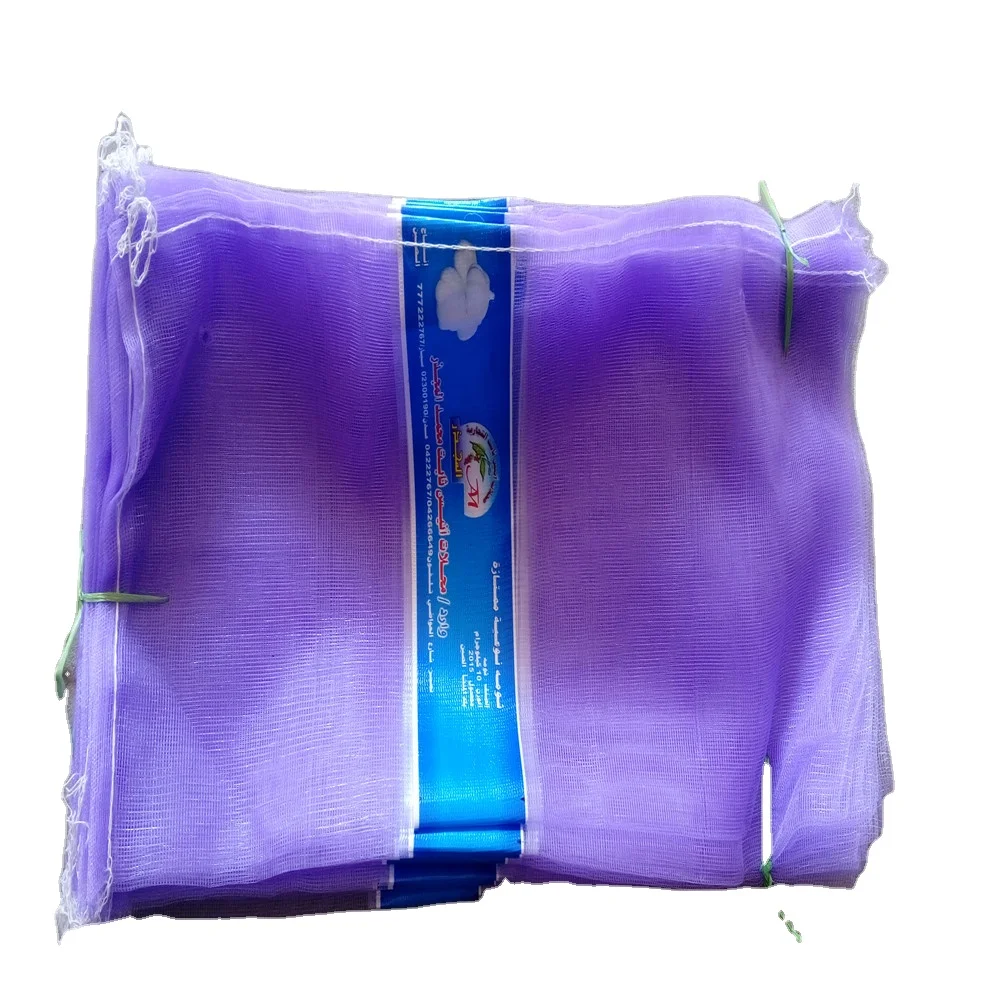 PE mesh bag for onion, garlic, ginger,taro