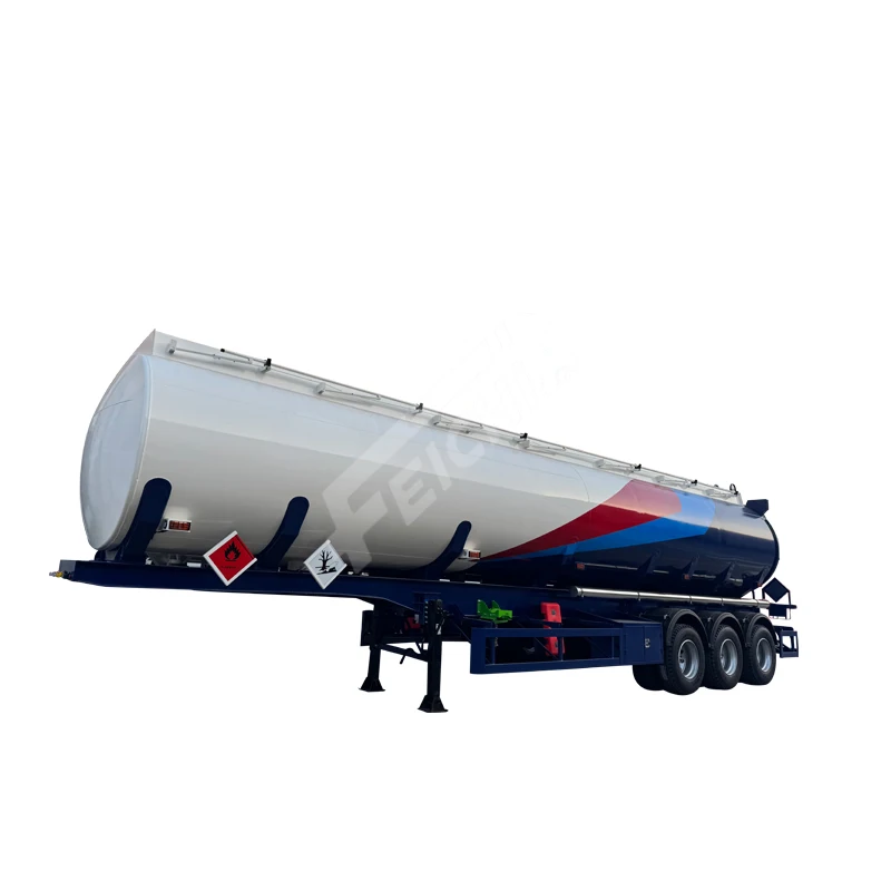 FEICHI Brand of High Quality Petrol Tanker Trailer 45000l Oil Tanker Trailer 5 compartments