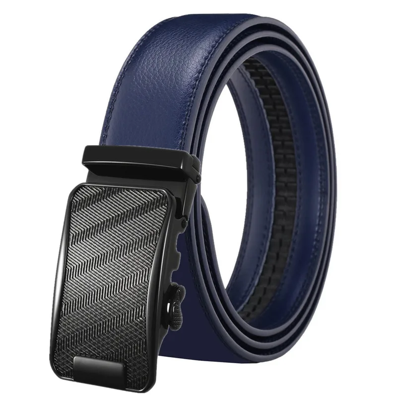 alloy buckle Genuine leather cowhide Men Automatic buckle belts Leather for man