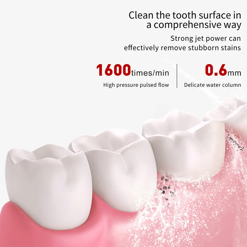 Factory Wholesale Portable Water Flosser Cordless 180ml Tank 3 Modes Oral Cleaner Dental Irrigator with Seat Charge