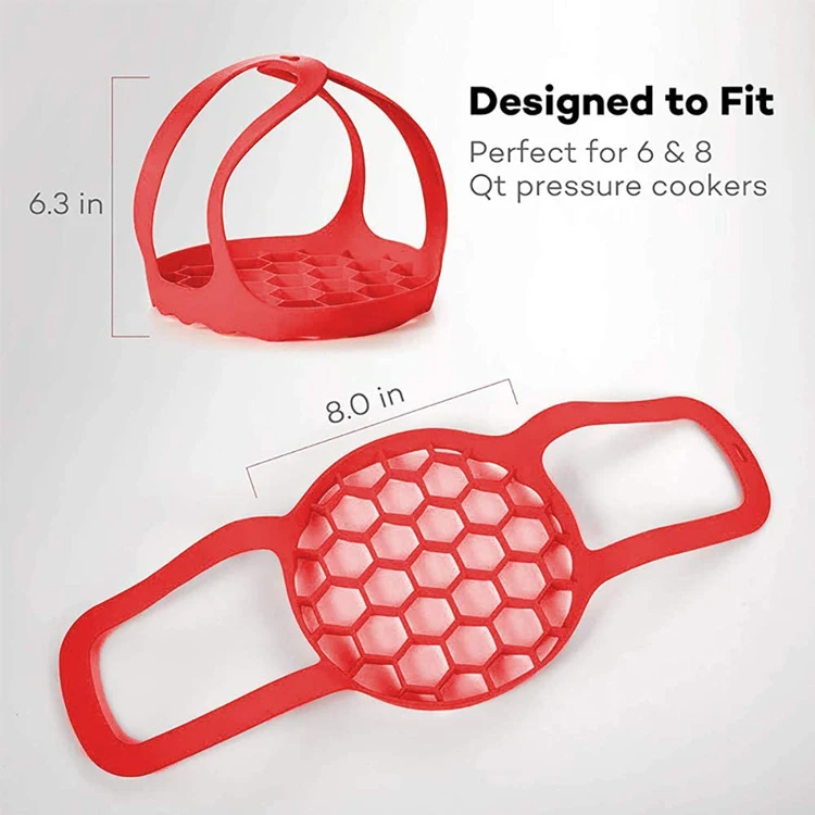 Multi-function Cooker Anti-scalding Bakeware Lifter Steamer Rack Silicone Egg Steamer