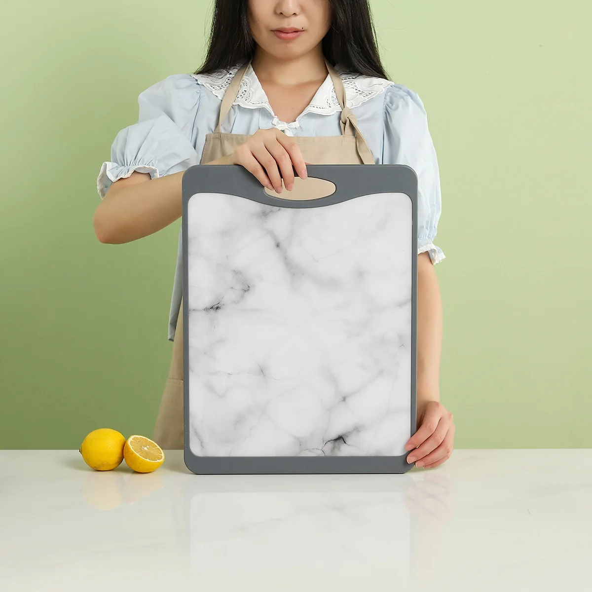 Kitchen Hanging Cutting Board Plastic Fruit Diced Cut Vegetables Marble Mdf Plastic Cutting Board Mat
