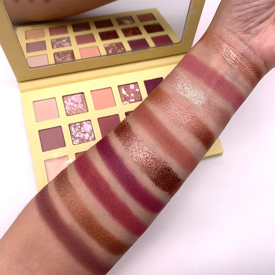 
cheap high quality beauty makeup vender price fall no logo nude custom eyeshadow palette 