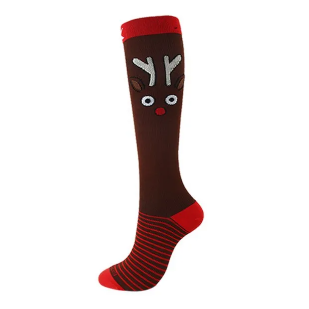
Sport sock custom logo leg compression socks christmas socks mens 