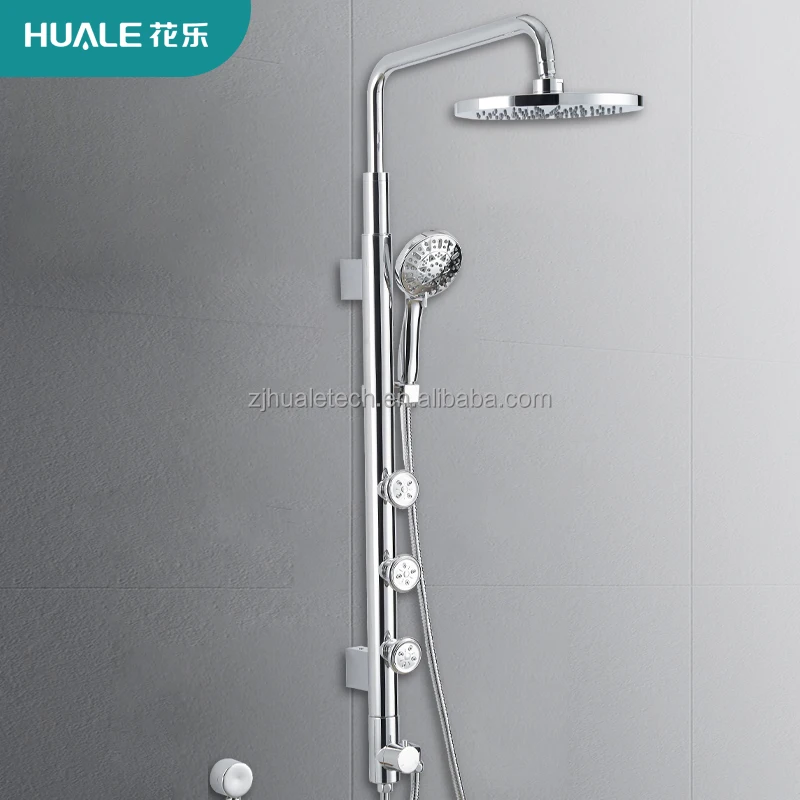 HL-2468-1 stainless steel wall mounted  bathroom faucets rain shower  column with head shower