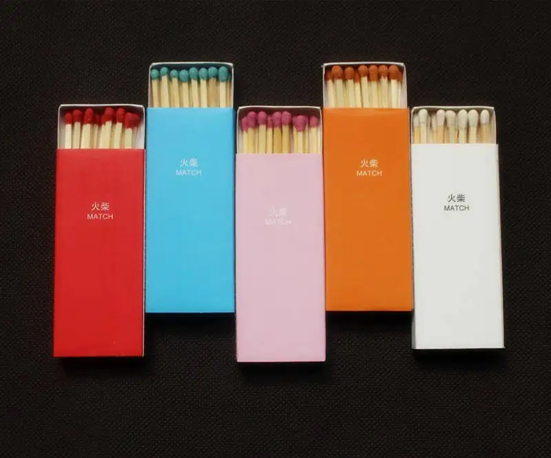 Wholesale Low Price Mutil Color Safe Material Long Match Stick With Box