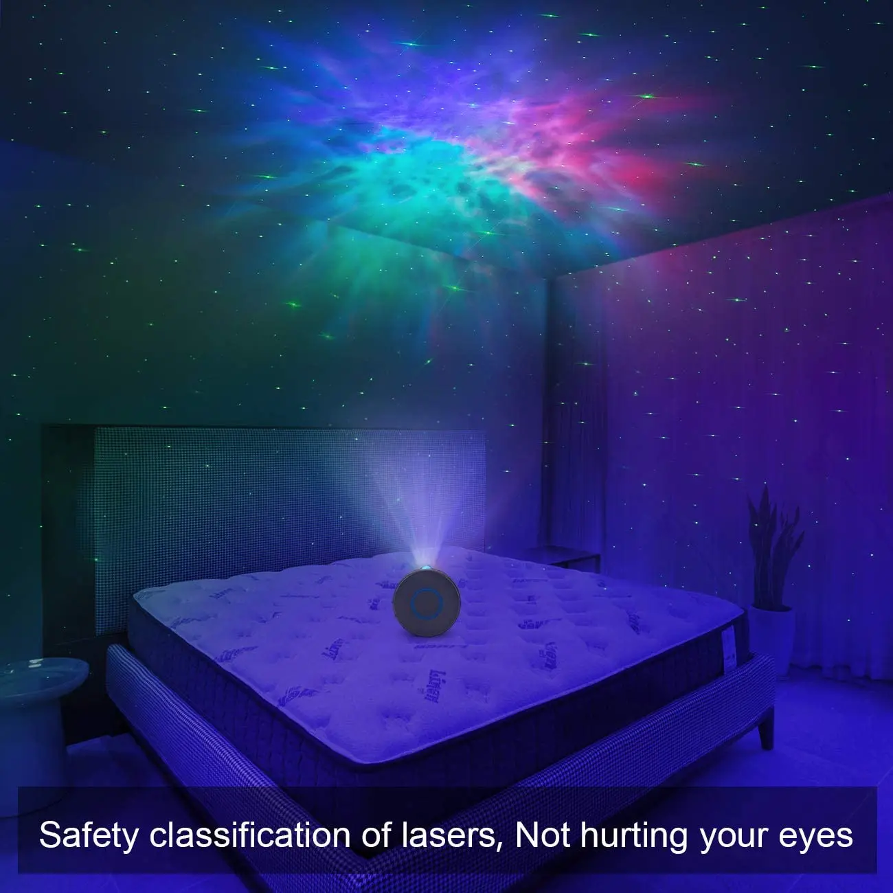 Upgraded 7 Lighting Effects Star light Projector , LED Colorful Laser Star Projector led night light