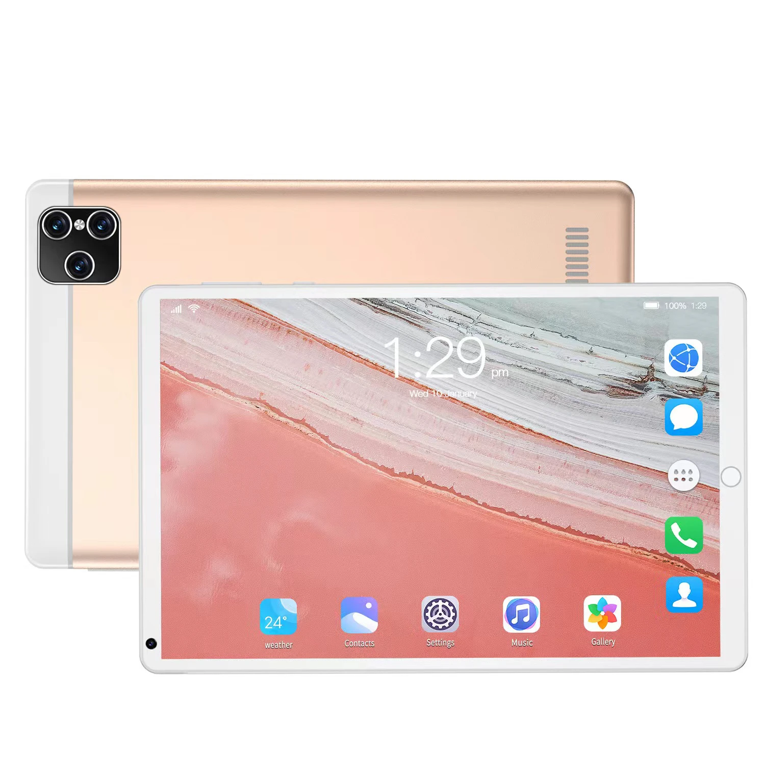 OEM 8 Inch Thin Portable Tablet PC MTK6753 Octa Core 1.5ghz Dual Sim 3G 4G LTE 2+32GB For Kids Education Gaming Tablets Android