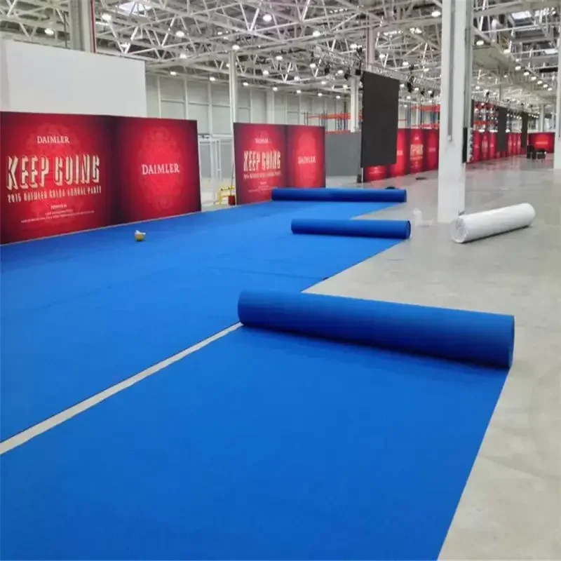 Non-woven Brushed Carpet Commercial Activity Event Rug Indoor Outdoor Wedding Stage Catwalks Runner Exhibition Floor Mat