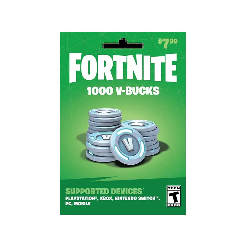 5000 подарочная карта V-Bucks для глобального обслуживания