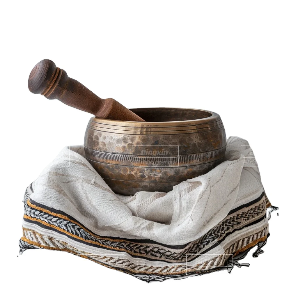 Factory made Custom Tibetanos style meditation singing bowl Set for Sound Therapy Calmness Medium OEM ODM