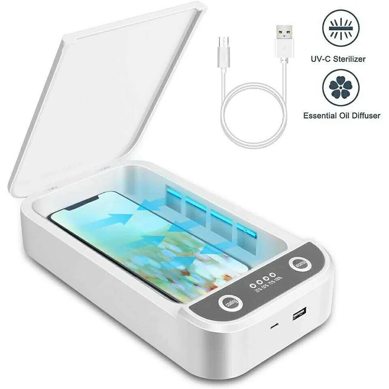 
9 Вт УФ ультрафиолетовый стерилизатор для сотового телефона, для дезинфекции коробка дезинфекции чехол очиститель UVC 6 дюймов сотовые телефоны 