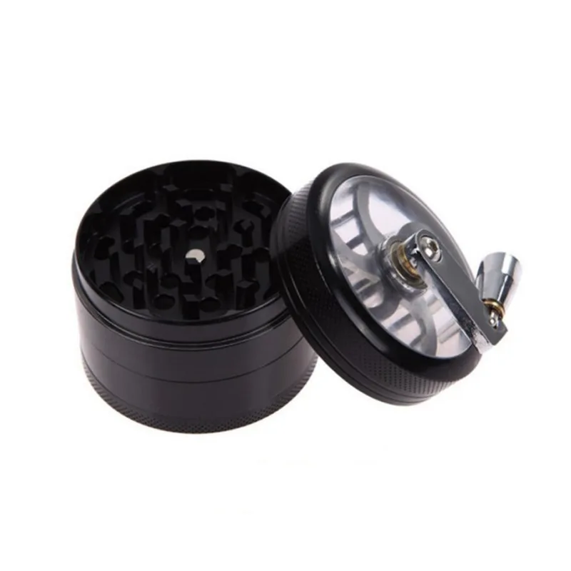 Custom Logo 40mm Metal Magnetic Grinder Herb Smoking Accessories Smoking Grinder with Handles