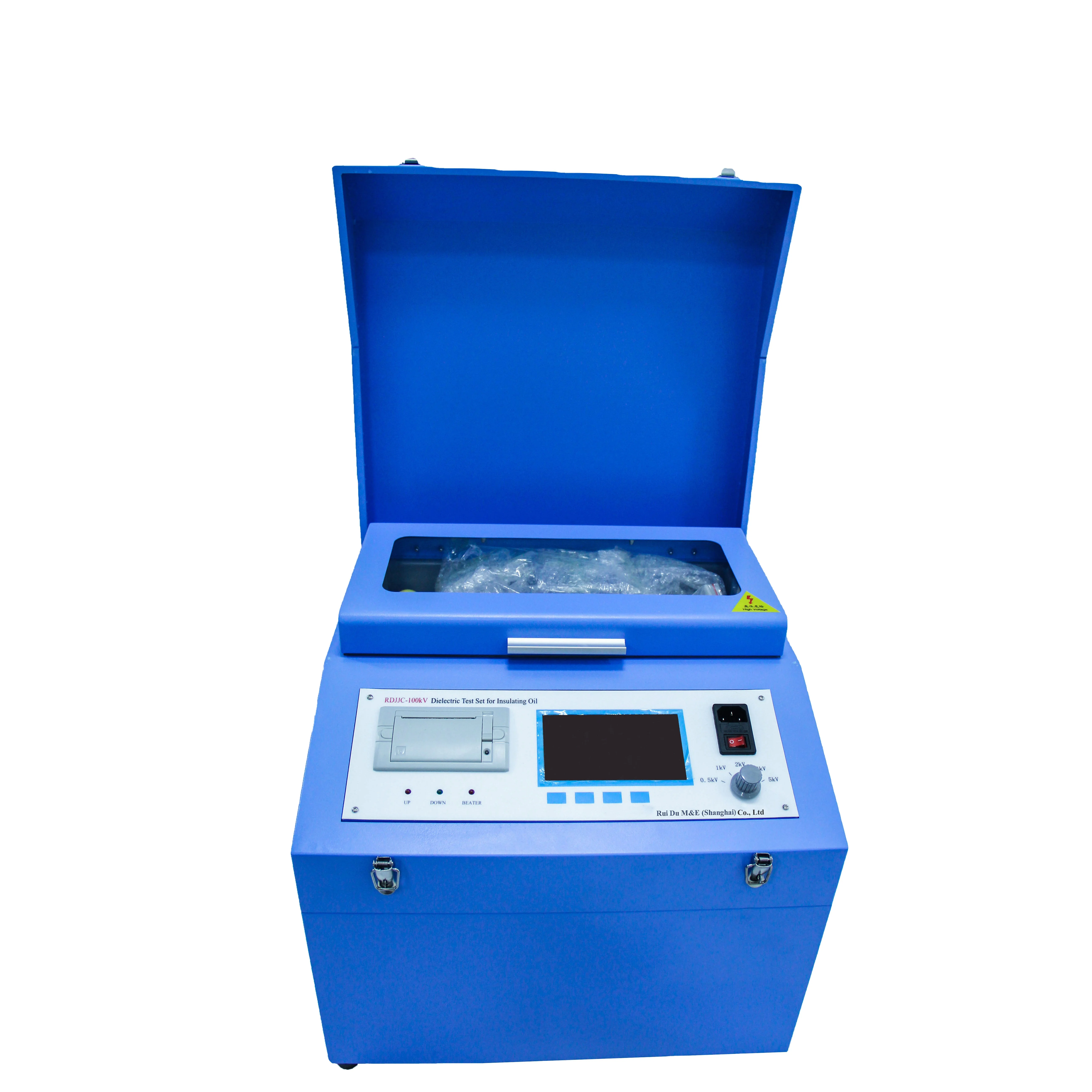 100KV Transformer Insulating Oil Dielectric Strength Tester dielectric oil bdv test kits