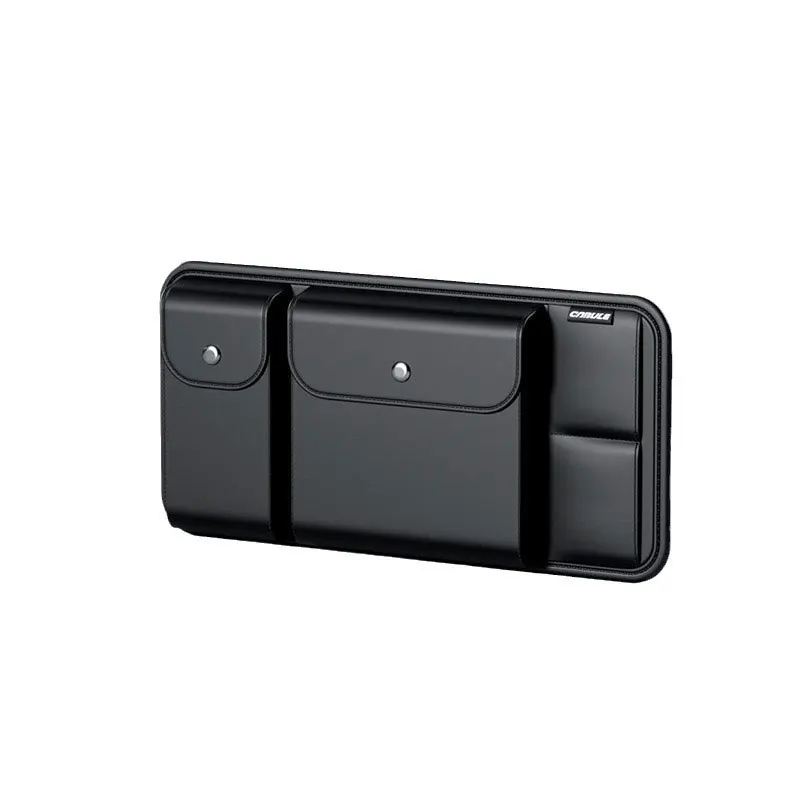 Wholesale Card Holder Car Accessories Automobile Leather Sunglasses Storage Pocket Pouch Holder For Car Sun Visor Organizer