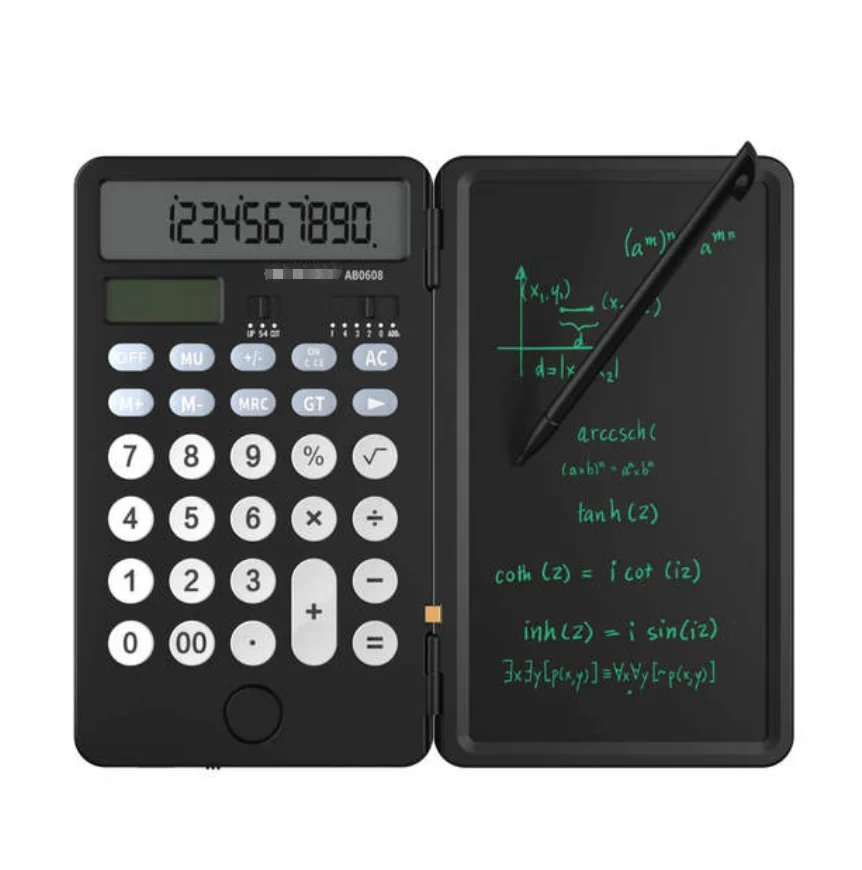 Factor Price Mini Calculator 6.5 Inch Digital Graphic Tablet LCD Writing Pad With Stylus Pen Portable Calculators Notepad AB0608
