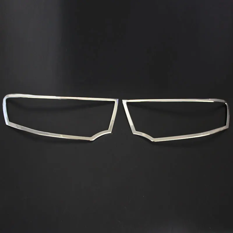 Chrome Head Light Cover Exterior Accessories headlamp Cover For Mitsubishi pajero Sport 2012 accessories