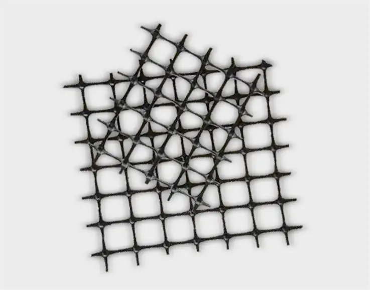 Reinforced gravel grille biaxially stretched plastic geogrid for subgrade reinforcement