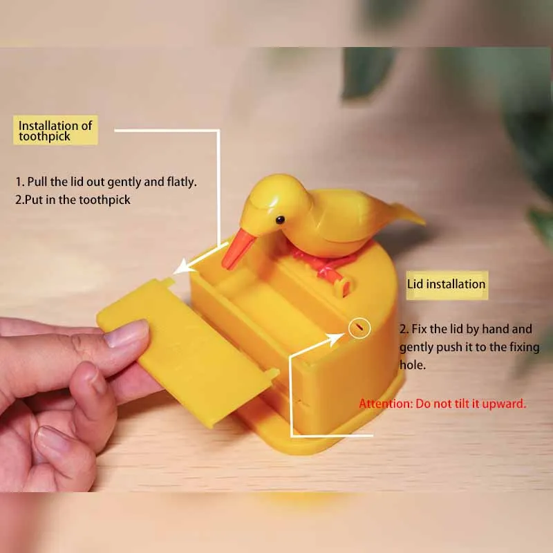 cute toothpick holder dispenser Little bird toothpick dispenser Woodpecker Toothpick Dispenser