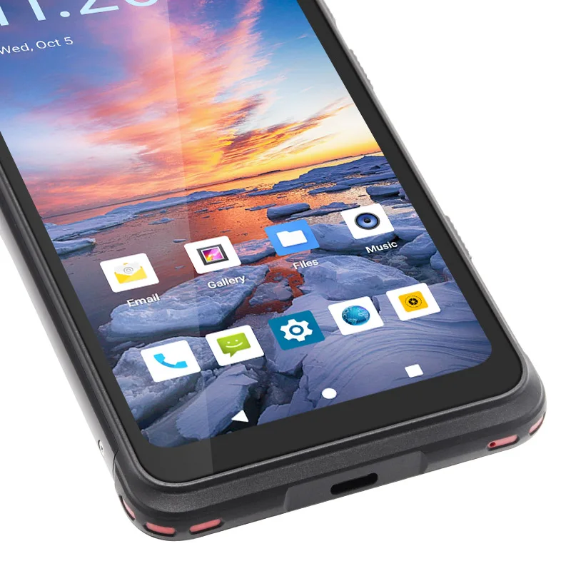 OEM Rugged Phone UNIWA TS818 IP68 Waterproof 6 Inch IPS Touch Screen Support NFC Fingerprint Unlock Wireless Charging