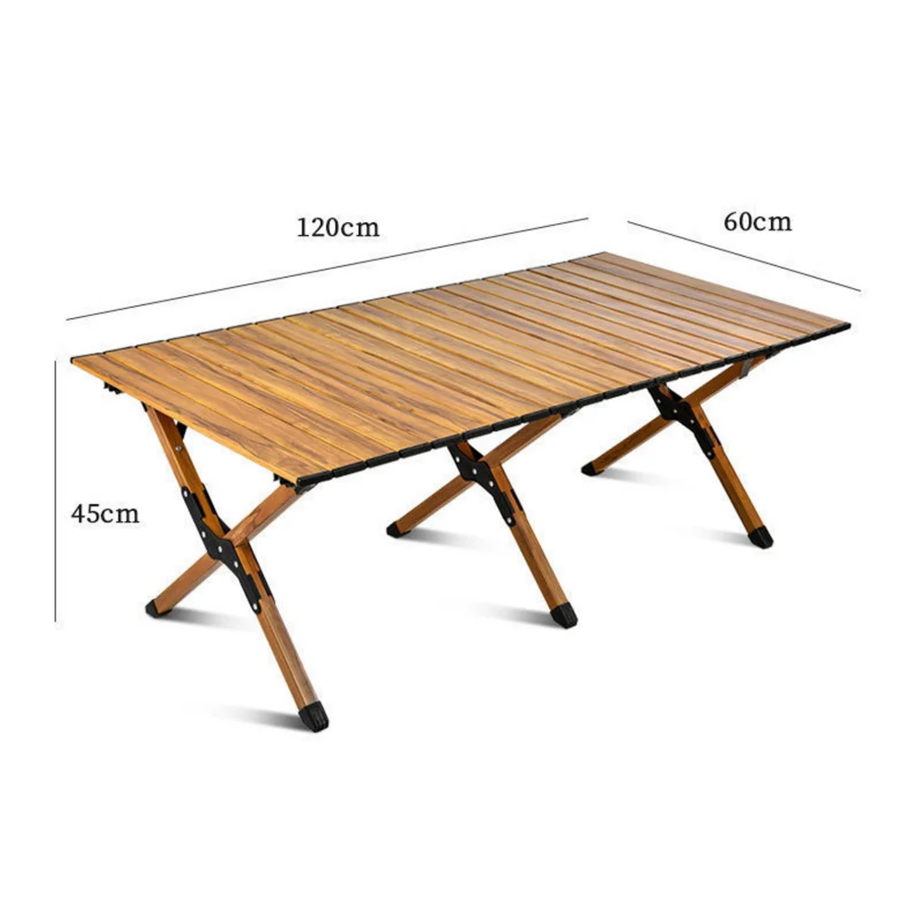 High Quality Metal Bbq Ultralight Outdoor Picnic Portable Table  Aluminum Alloy Egg Roll Table  Camping Foldable Table