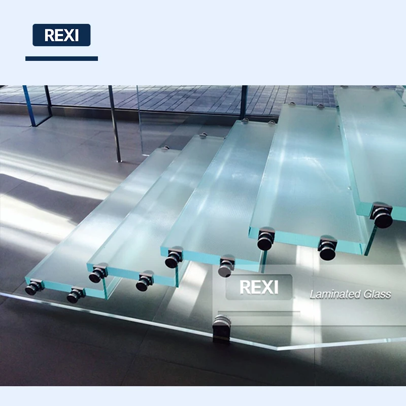 Fabrica Precio de cristal laminado templado claro incoloro transparente cristales laminados Fabricante 6.38mm 8.38mm 10.76mm