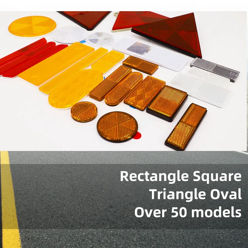 yellow reflector red plastic reflector sheet small round reflectors