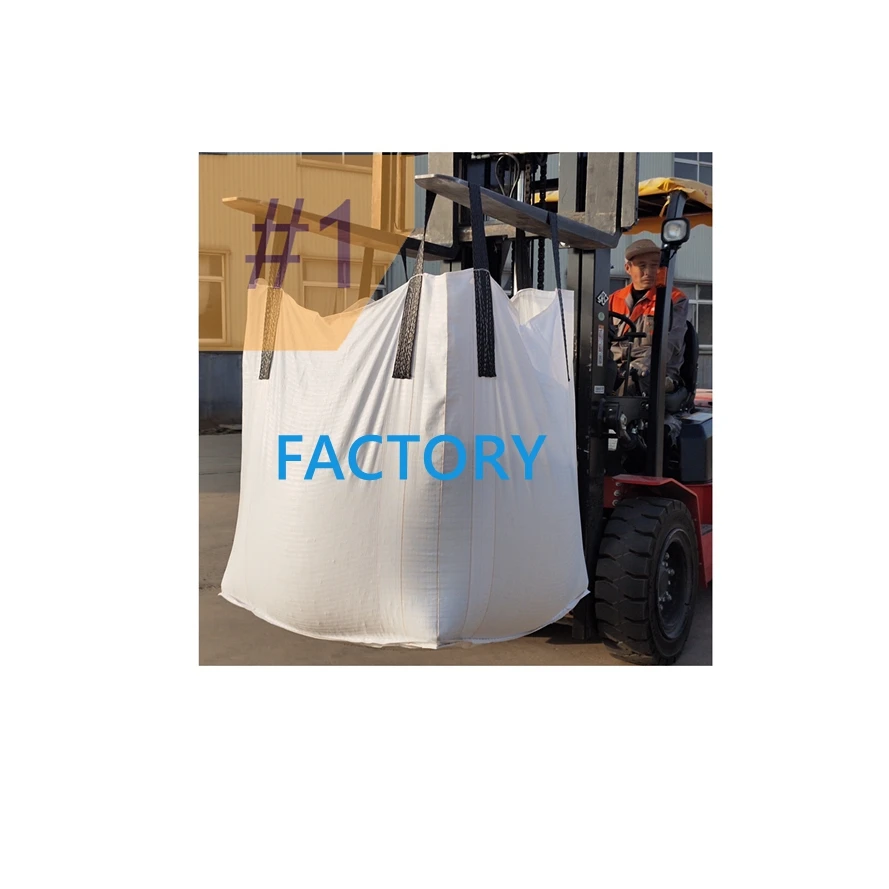Polypropylene 1 ton 1.5 ton 1500L Polypropylene Bags Plastic Spout 1 Ton Bulk Bags